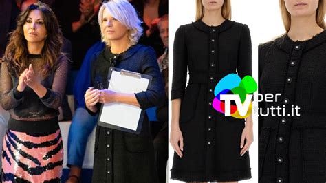 Vestito Maria De Filippi C’è Posta già indossato: prezzo tubino .